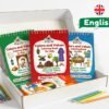 pack-fitralab-livres-coloriage-anglais Pack de 3 livres de coloriage pour enfant en anglais sur les valeurs islamiques et marocaines, incluant une boîte de crayons de couleur